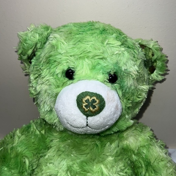 Build A Bear 4 Leaf Clover St. Patrick's Day green plush stuffed animal - Picture 2 of 6